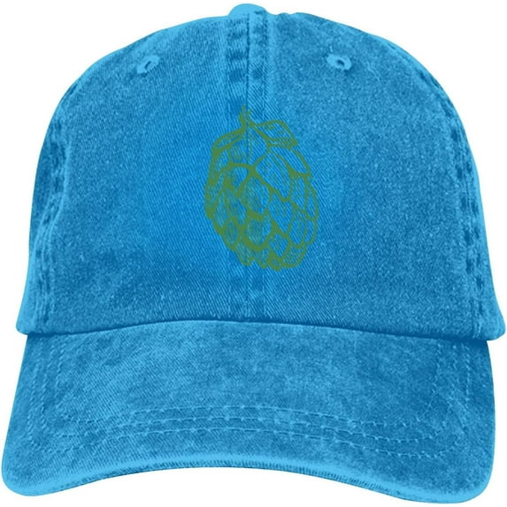 Beer Hops Baseball Cap Vintage Adjustable Washed Hats Cowboy Hats Denim Dad Hat for Men Women Boy Girl