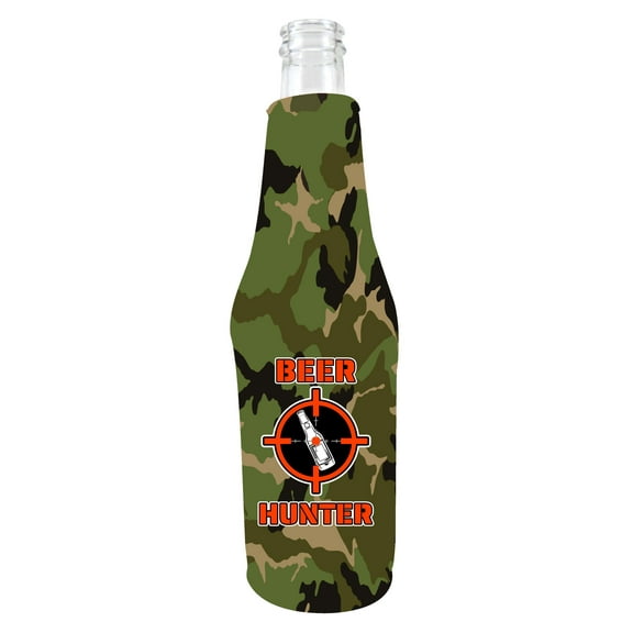 Beer Hunter Beer Bottle Coolie (Camo)