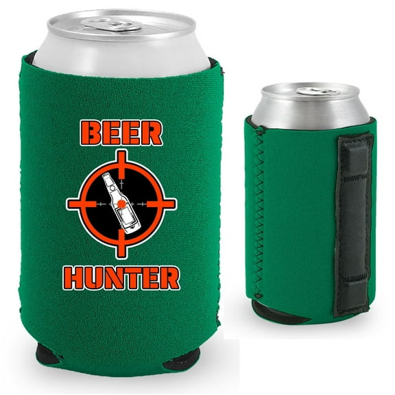 Beer Hunter Magnetic Can Coolie (Kelly Green)