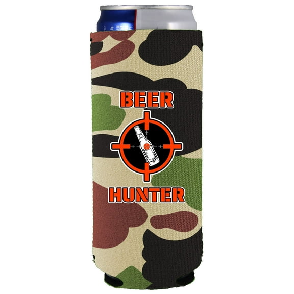 Beer Hunter Slim Can Coolie (Camo)