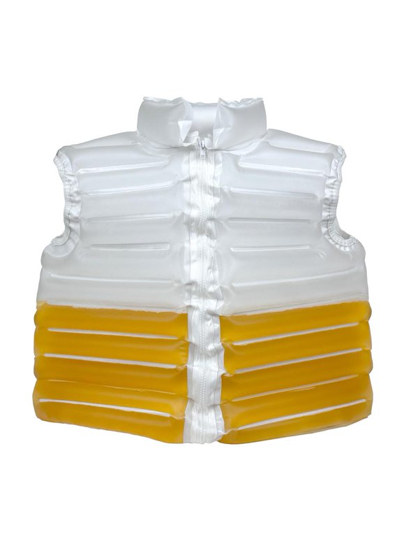 Beer Jacket Novelty Drink Storage Costume with Built-In Liquid Compartment and Straw, Funny Party Outfit for Outdoor Gatherings and Celebrations
