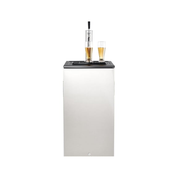 Beer Kegerator Single Tap Draft Beer Dispenser - Sixth Keg Refrigerator with CO2 Regulator & Tower