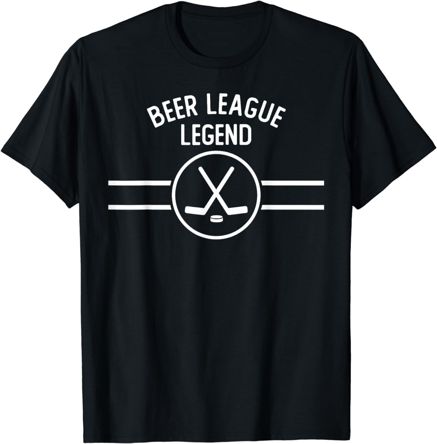 Beer League Legend Hockey Ice Inline Funny Sports Gift TShirt