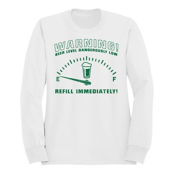 Beer Level Warning: Refill Immediately Men's Sweatshirt