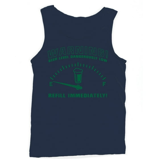 Beer Level Warning: Refill Immediately Men's Tank Top