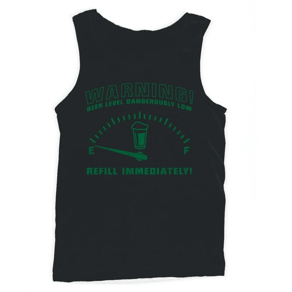 Beer Level Warning: Refill Immediately Men's Tank Top