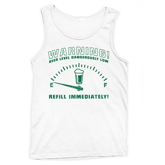 Beer Level Warning: Refill Immediately Men's Tank Top