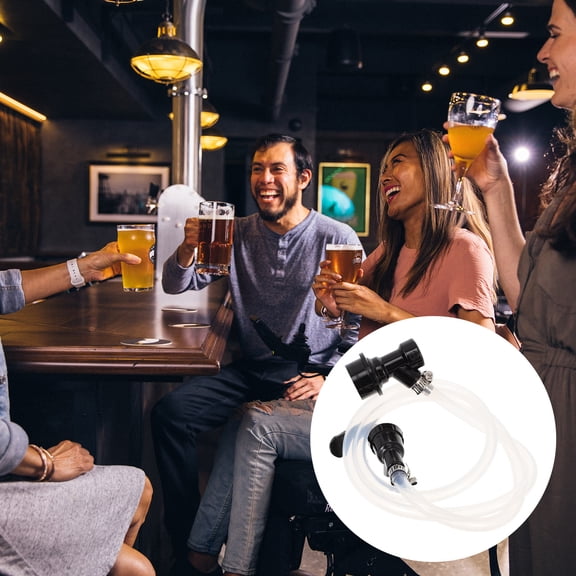 NIAIZEK Beer Dispenser Lock Disconnect Fittings 1 Set Anti-Leak ABS PP Replacement Parts