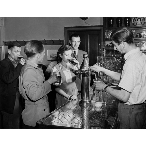 Beer-Local Bar In Berlin History (24 x 18)