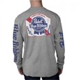 thumbnail image 1 of Beer Logo & Sleeve Print Long Sleeve Shirt, Blue - Small, 1 of 1