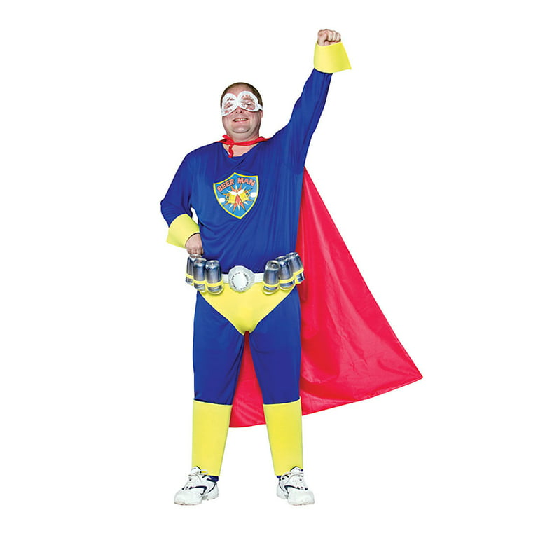 Beer Man Adult Halloween Costume - One Size - Walmart.com