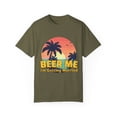 thumbnail image 1 of Beer Me I'm Getting Married Groom Bachelorette Party Beer Engagement Gift Homebrewer Beer Lover Gift Unisex Garment-Dyed T-shirt, 1 of 4