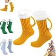 thumbnail image 1 of Beer Mug Socks With Handles Men and Women, 1 of 7