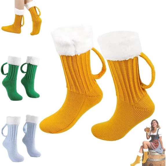 Beer Mug Socks With Handles Men and Women