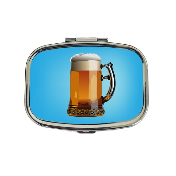 Beer Mug Stein German Small Travel Handbag Pill Box Case