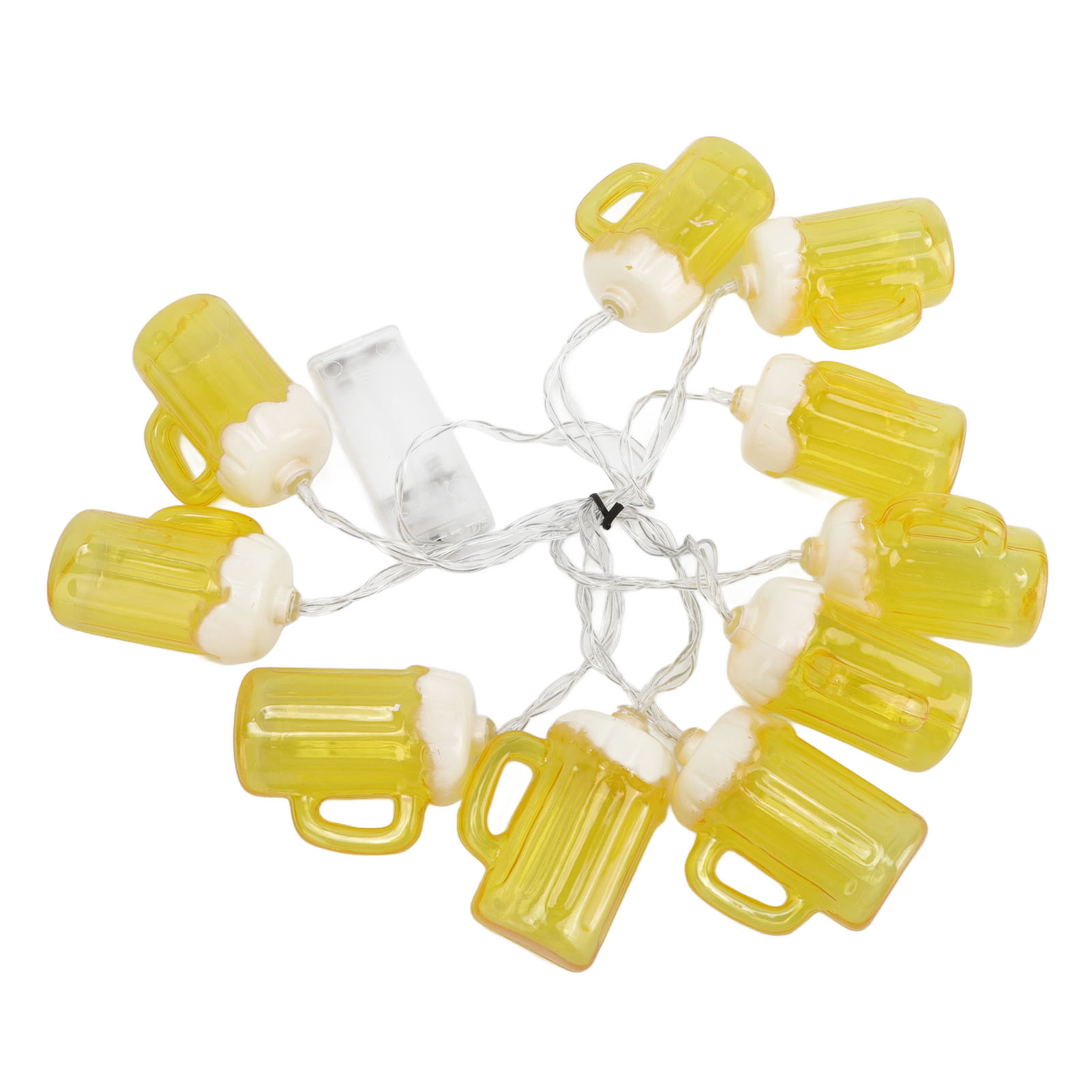 Beer Mug String Lights Celebration Decor Lights, 6.5Ft Outdoor Tropical
