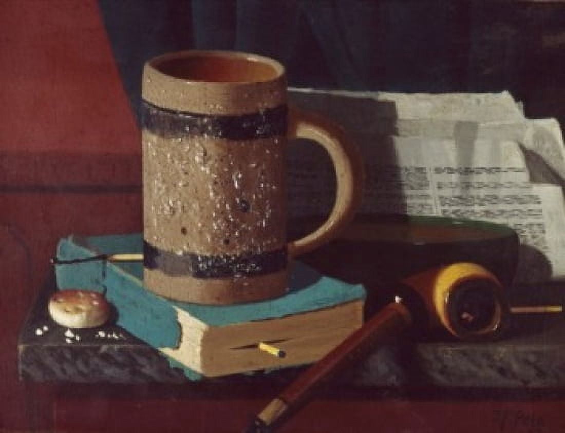 Beer Mug and Pipe Peto John Frederick (1854-1907American) Canvas Art - John Frederick Peto (18 x 24)