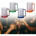 thumbnail image 1 of Beer Mugs For Freezer, Double Wall Gel Frosty Freezer Mug, Drinking Glass, 16oz Freezable Beer Mug, For Soda, Milkshakes, Cider, Tea And Much More(Orange), 1 of 1
