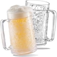 thumbnail image 1 of Beer Mugs For Freezer, Double Wall Insulated Plastic Glasses – Freezer Mugs, 16 oz – Perfect Frozen Beer Mugs for Home Bar Accessories, Gifts for Men, 2 Pack, 1 of 7