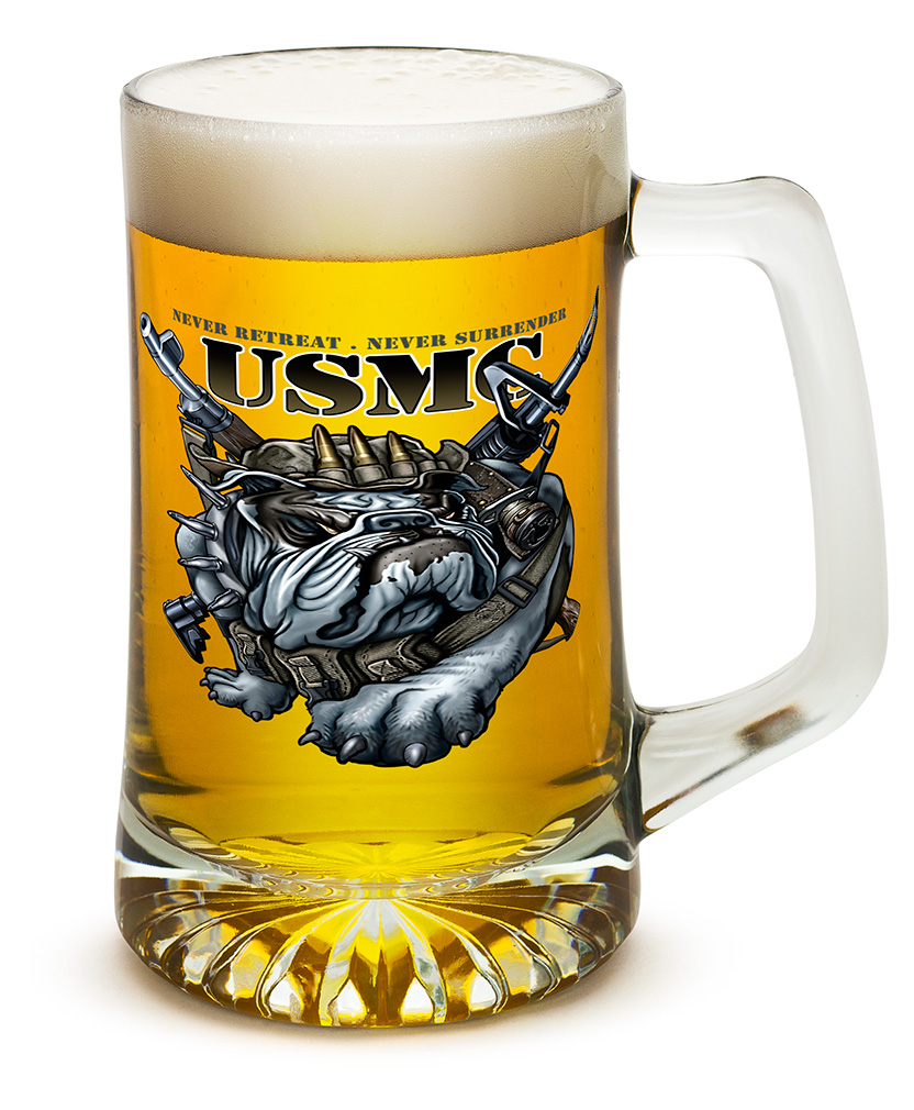 Beer Mugs with Handles US Marine Corps Tankard Beer Mug Never