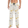 thumbnail image 1 of Beer Mugs Leaves Men's Pajama Pants with Pocket Lounge Pants Pajama Sleep Pant Pj Comfortable, 1 of 7