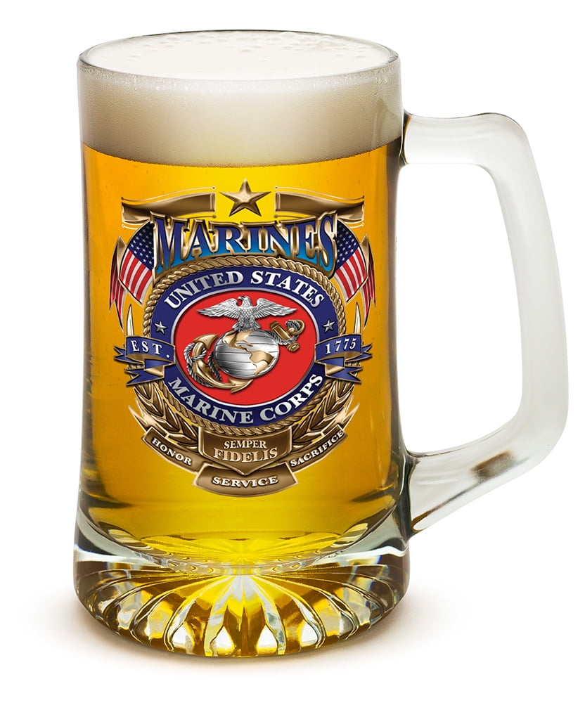 SIMAX Beer Mugs For Men: 17 oz Double Walled Glass Beer Mug - Freezable Beer  Glasses - Pint Beer Mugs & Steins - Beer Mugs with Handles - Insulated Beer  Glasses for