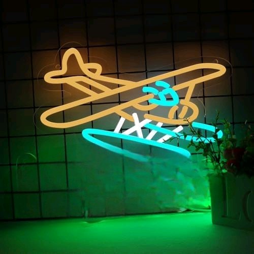 Beer Neon Signs for Wall Decor Mar.garitaville Airplane Neon Lights for Bedroom Led Signs Suitable for Dormitory Man Cave Christmas Gift$$Tools & Hardware Other