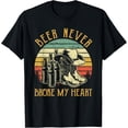 thumbnail image 1 of Beer Never Broke My Heart Tshirt Mens Womens Country Music T-Shirt, 1 of 3