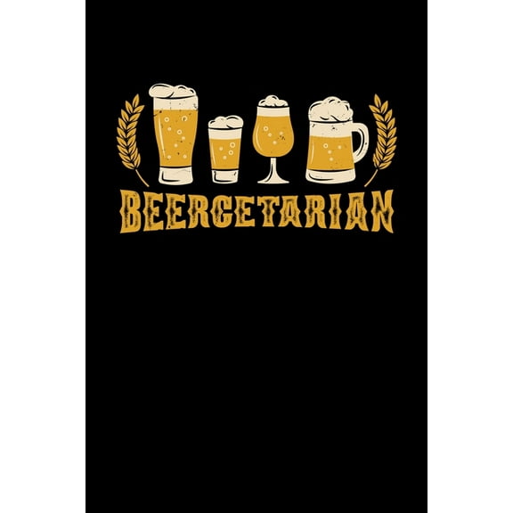 Beer Notebook Beergetarian: Beer Notebook graph paper 120 pages 6x9 perfect as math book, sketchbook, workbook and diary Great Gift For Beer Lover (Paperback)