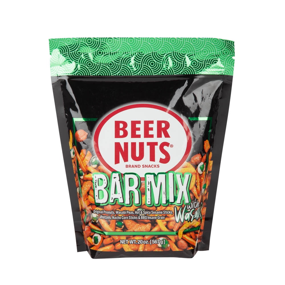 Beer Nuts Bar Mix with Wasabi Bag, 20 Oz