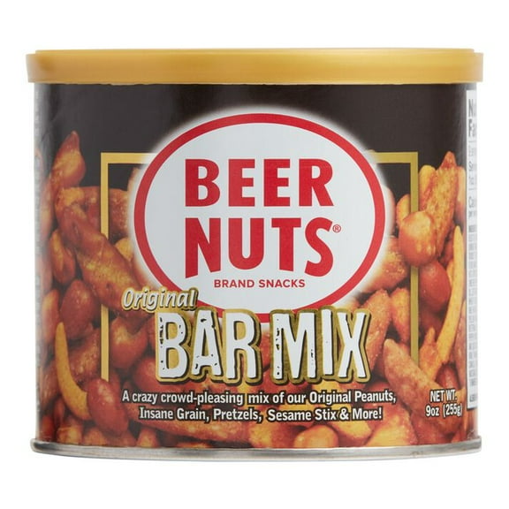 Beer Nuts Original Bar Mix Can 9 oz. Pack of 4