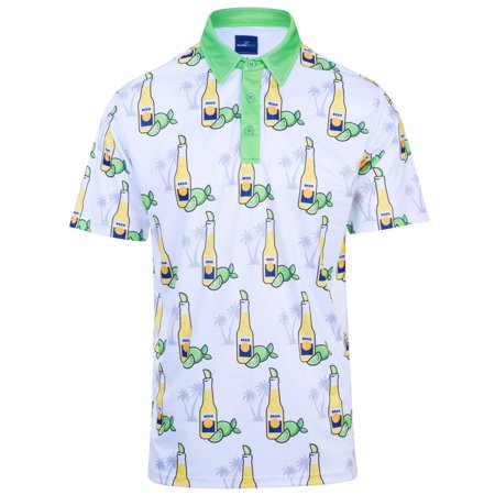 Beer O'Clock Somewhere Mens Golf Polo Shirt by ReadyGOLF