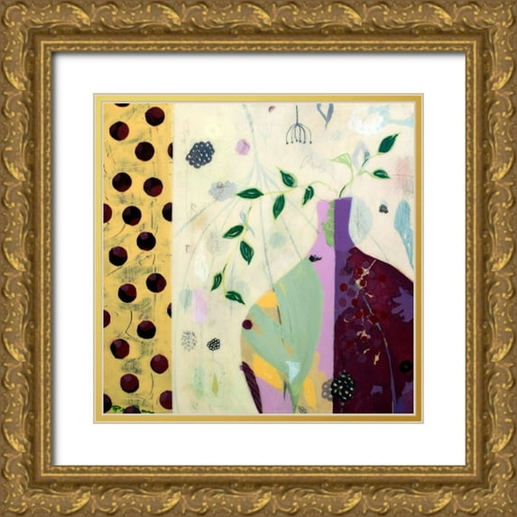 Beer, Pamela K. 12x12 Gold Ornate Wood Framed with Double Matting Museum Art Print Titled - Charlotte
