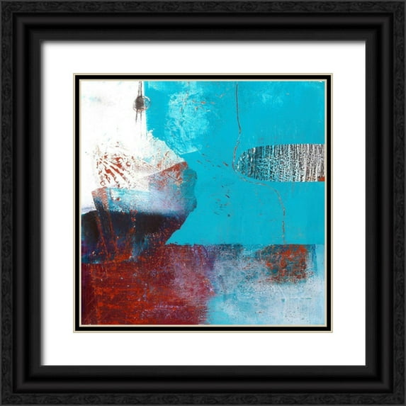 Beer, Pamela K. 26x26 Black Ornate Wood Framed with Double Matting Museum Art Print Titled - Masked Vibrations