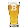 thumbnail image 1 of Beer Pilsner Glass 15 oz American Flag Letter Monogram (B), 1 of 1