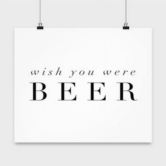 Craft Beer Typography Art - Beer Enthusiast - 13x13 Poster Print - Home Bar Decor