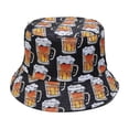 thumbnail image 1 of Printed Bucket Head, Fishman Hat, Sun Protection Hat Orange One Size, 1 of 2