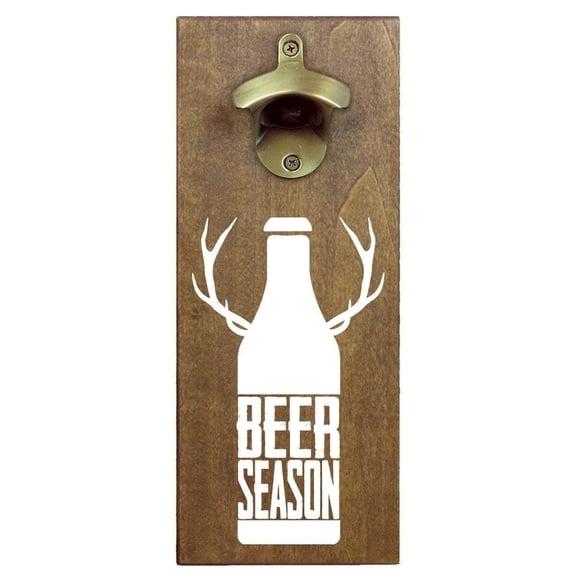Torched Beer Season Bottle Opener Magnetic Cap Catcher 12"x5"x2.5"