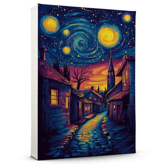 Beer Sheva Travel Canvas Prints, Israel Starry Night Travel decor, Beer Sheva Map Poster, Israel Travel Decor Artwork - 98AZ96