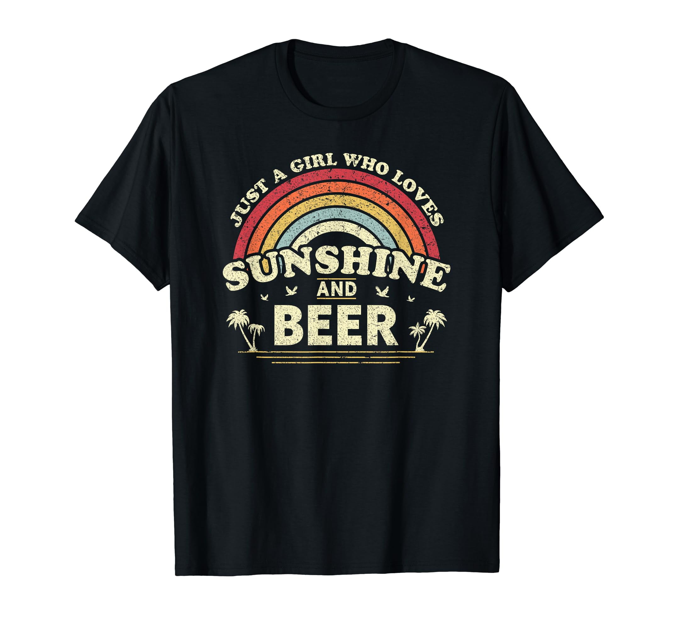 Beer Shirt. Just A Girl Who Loves Sunshine And Beer T-Shirt - Walmart.com