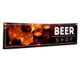 thumbnail image 1 of Beer Shop Large Banners and Signs for Outdoor by DreamController-Polyester Banner with 4 Holes for Easy Hang Indoor & Outdoor| 4x1 Feet HD Banner to Promote Food & Beverages | Made in USA, 1 of 6