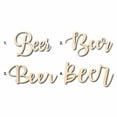 thumbnail image 1 of Beer Sign Unfinished Wood Cutout Home Decor DIY Option 3- 18" Wide / 1/4", 1 of 3