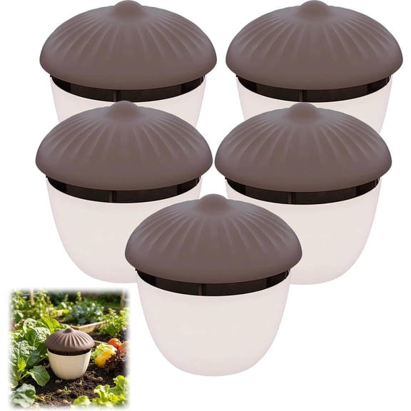 Beer Slug & Snail Trap,Reusable Plastic Pest Catcher Box for Garden,Friendly Catcher for Farm & Yard(5pcs)Q