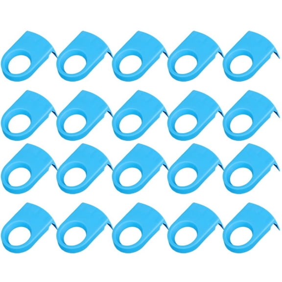 Beer Snaps, Cocktail Bottle Clips, Bottle Holder Plastic Drinking Clips, Stemware for Birthday Wedding Parties Blue