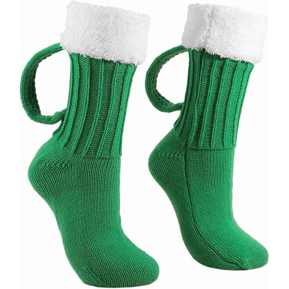 Beer Stein Socks, Beer Mug Socks with Handles for Men, Beer Socks, Perfect Knitted Gifts for Christmas
