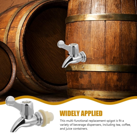 Beer Tap Drink Dispenser Spout Plastic Silver For Beverage Enthusiasts 1Pcs