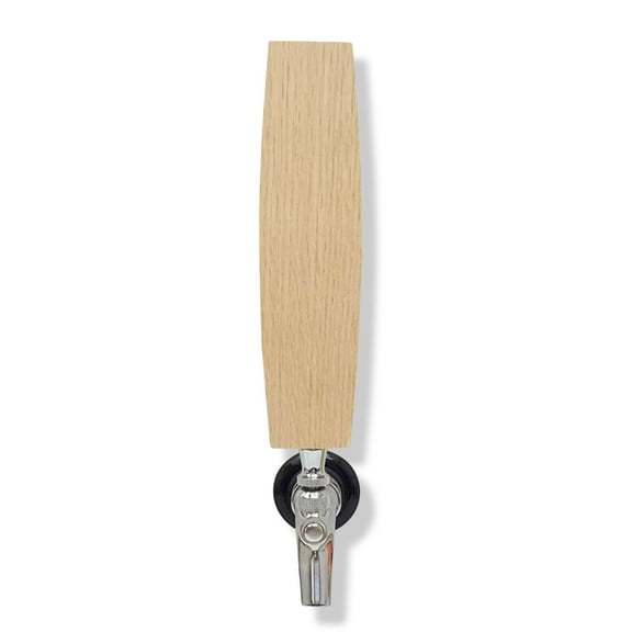 Beer Tap Handle For Laser Engraving Barrel Stave Shaped Solid Wood