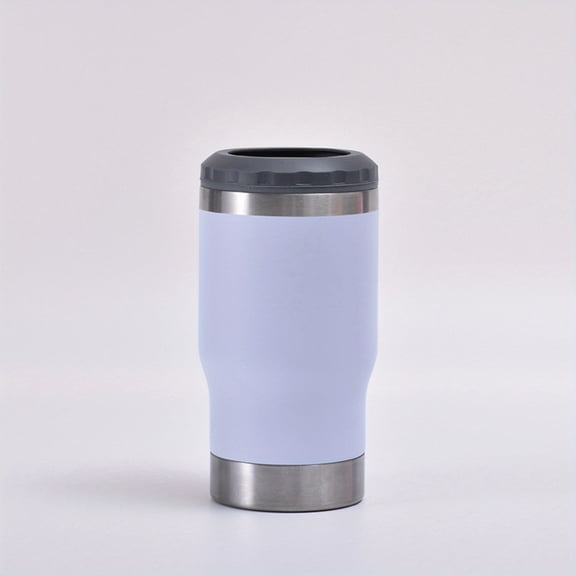 Beer Thermal Insulation Mug, Stainless Steel Can Cooler Beer Bottle 14oz Beer Cooler Mug Double Walled Can Insulator for Beer,Hard Seltzer and More