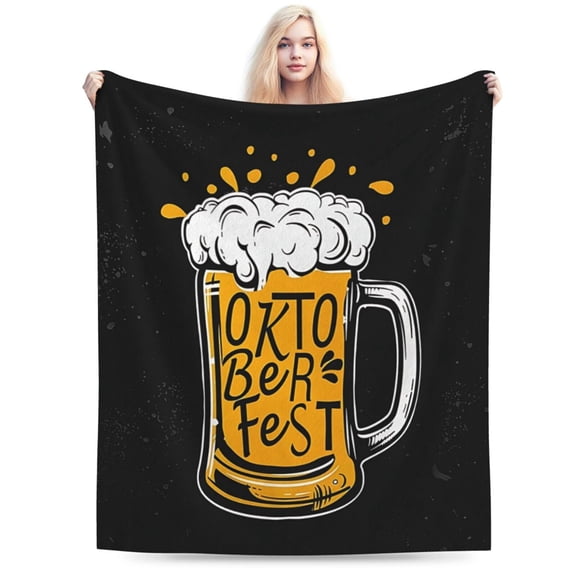 Beer Throw Blanket for Couch Lightweight and Soft Suitable for All Seasons 60x50