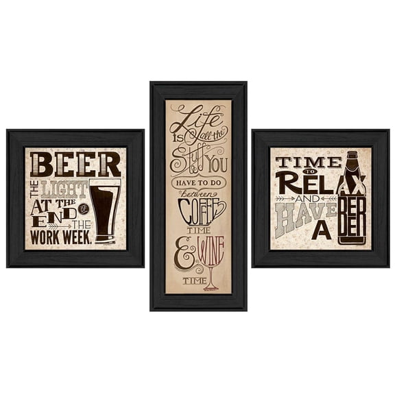 TrendyDecor4U Beer Time Collection By Deb Strain Printed Wall Art V168-405